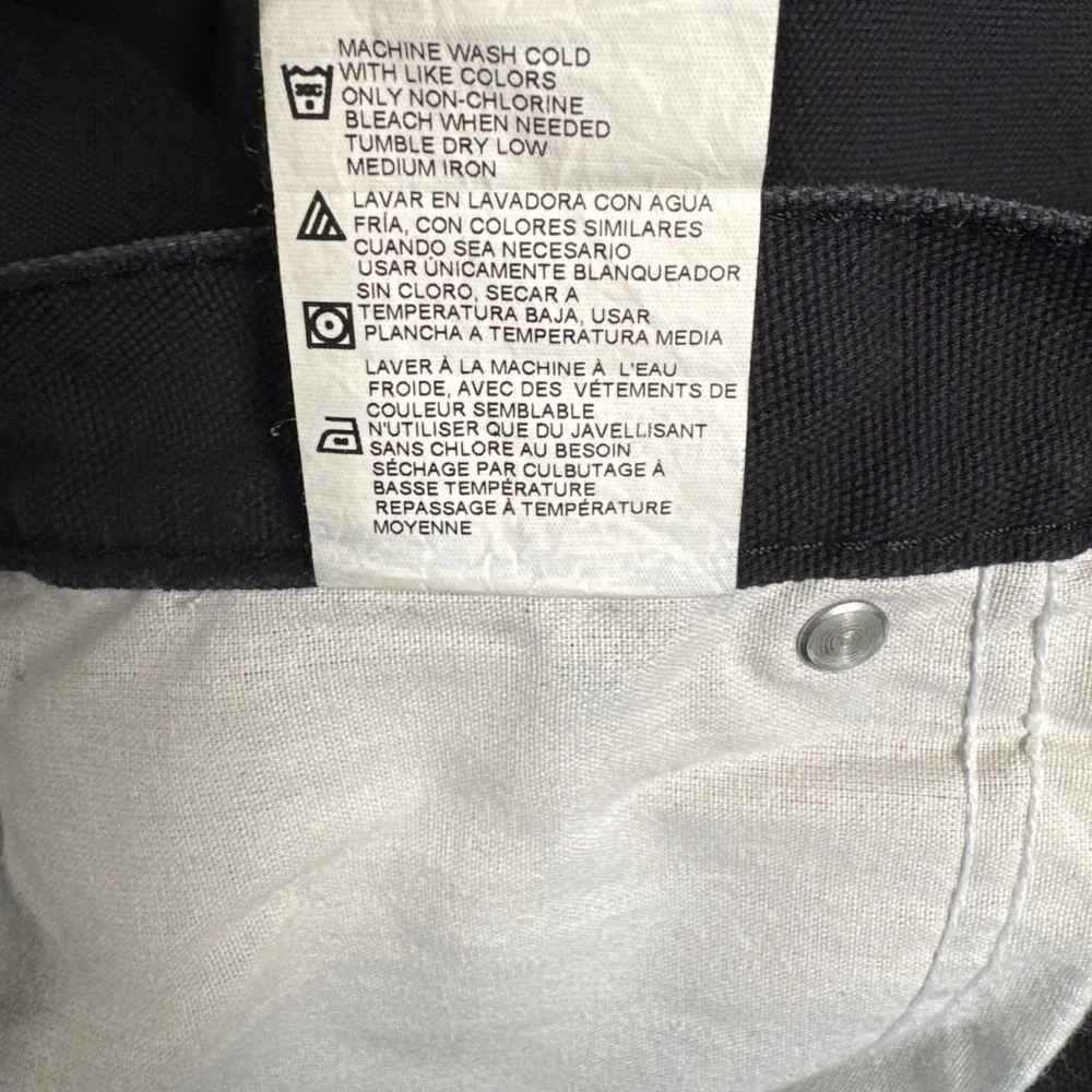 Dickies Mens Black Carpenter Pants Utility Workwear Canvas Gorpcore Grunge 42x32